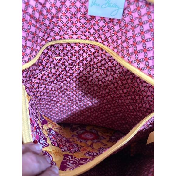 Vera Bradley Tall Zip Tote Bali Gold Retired - Picture 9 of 9